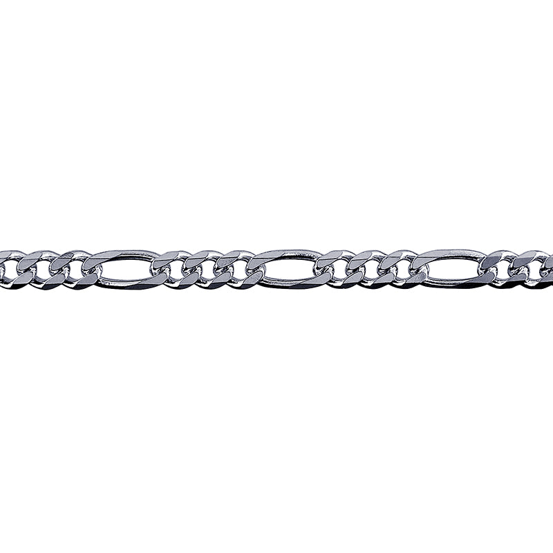 Bevelled Figaro Diamond Cut Chain 4.20mm